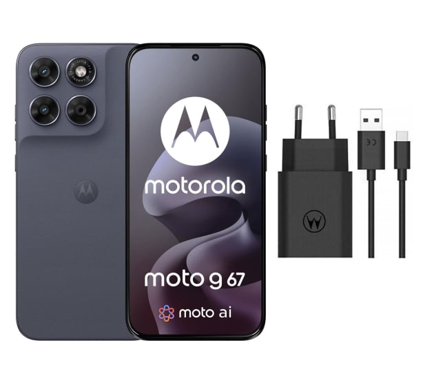 Motorola moto g67 5G 8/128GB Arctic Seal 120Hz + Ładowarka 33W - 1596696 - zdjęcie